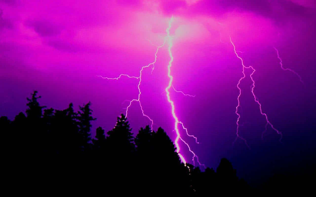 Majestic Purple Gothic Cathedral Background