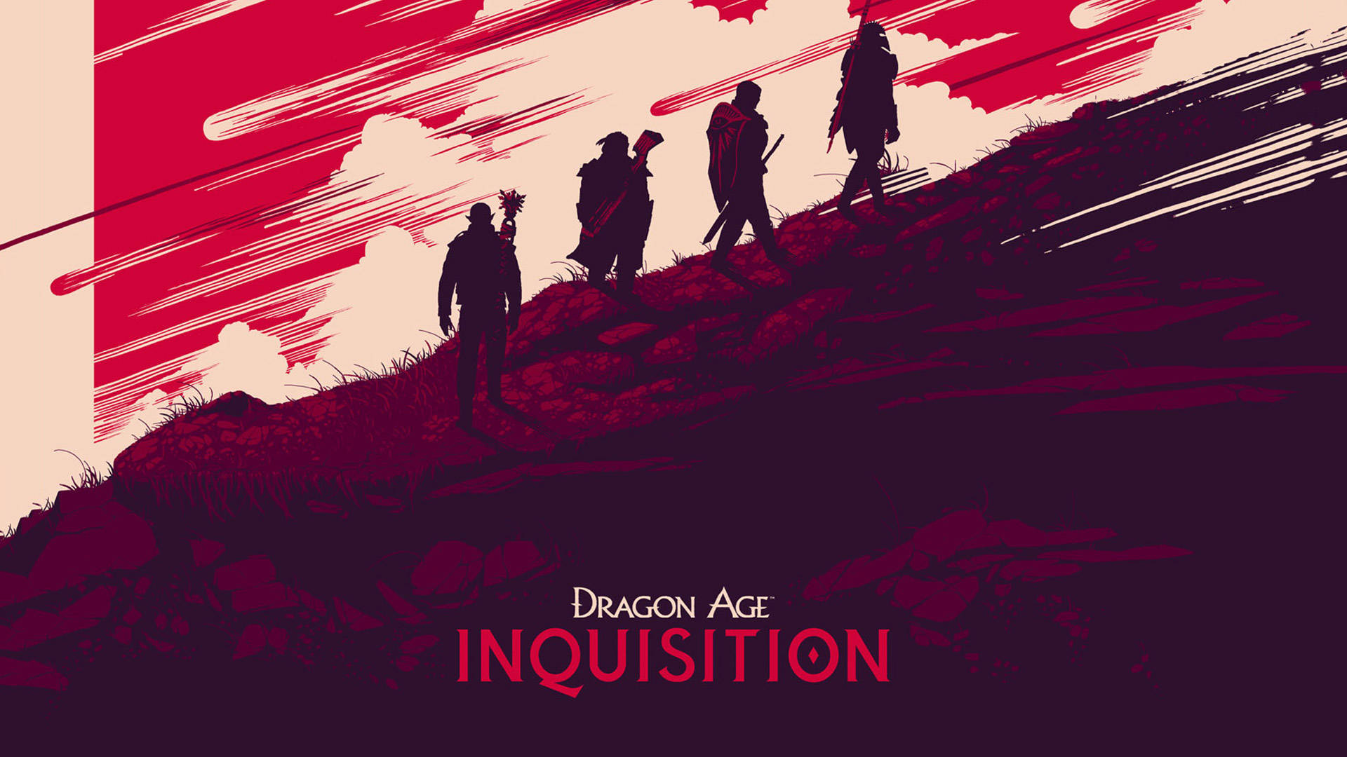 Majestic Red Dragon In Dragon Age: Inquisition Background