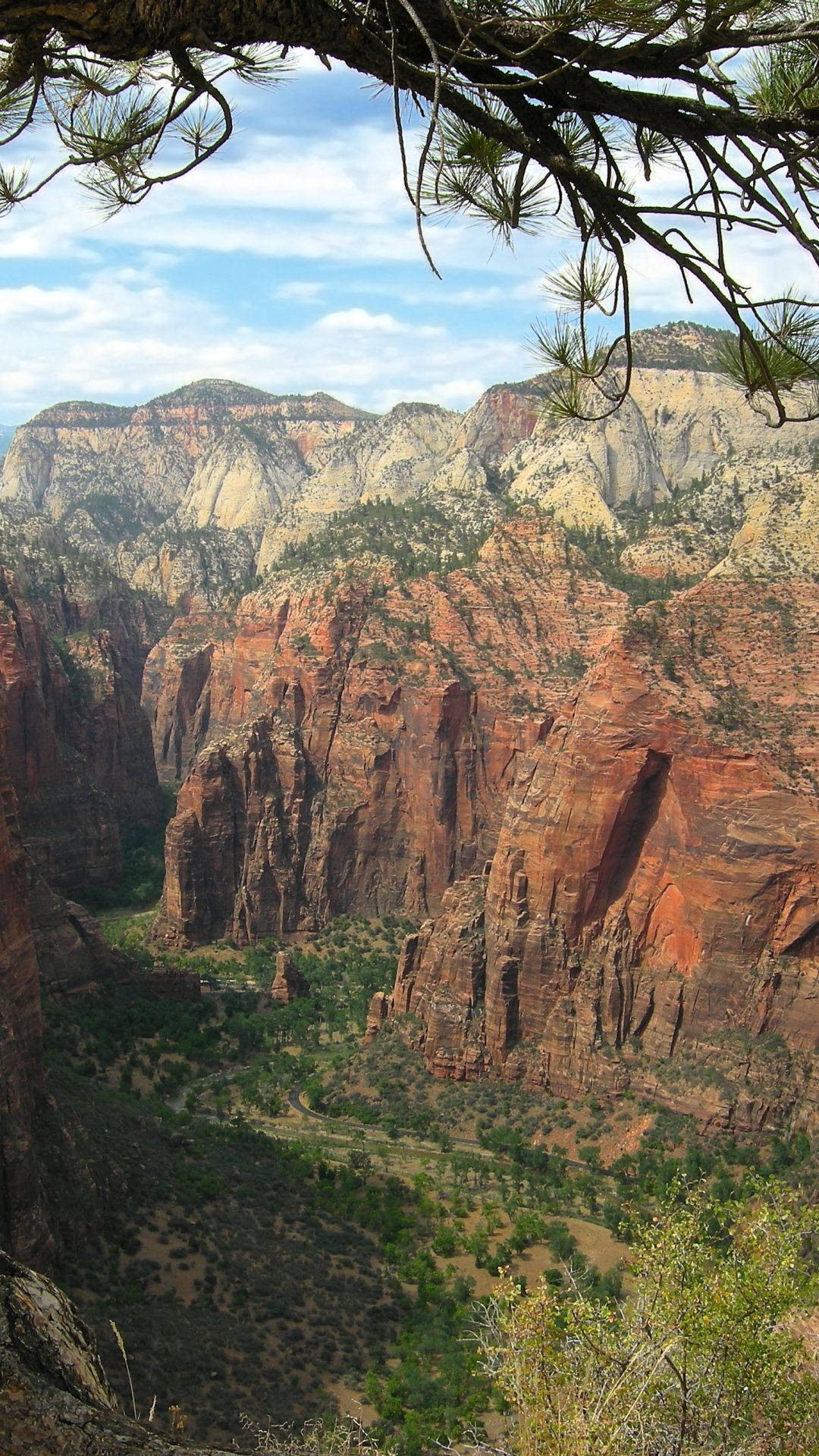 Majestic Rocky Mountains In Zion National Park