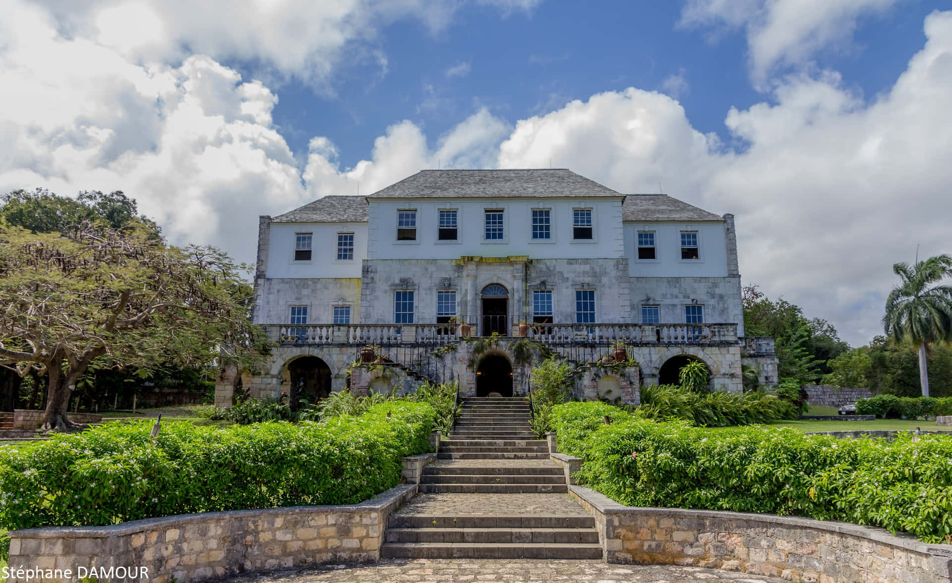 Majestic Rose Hall Great House Under The Clear Blue Sky