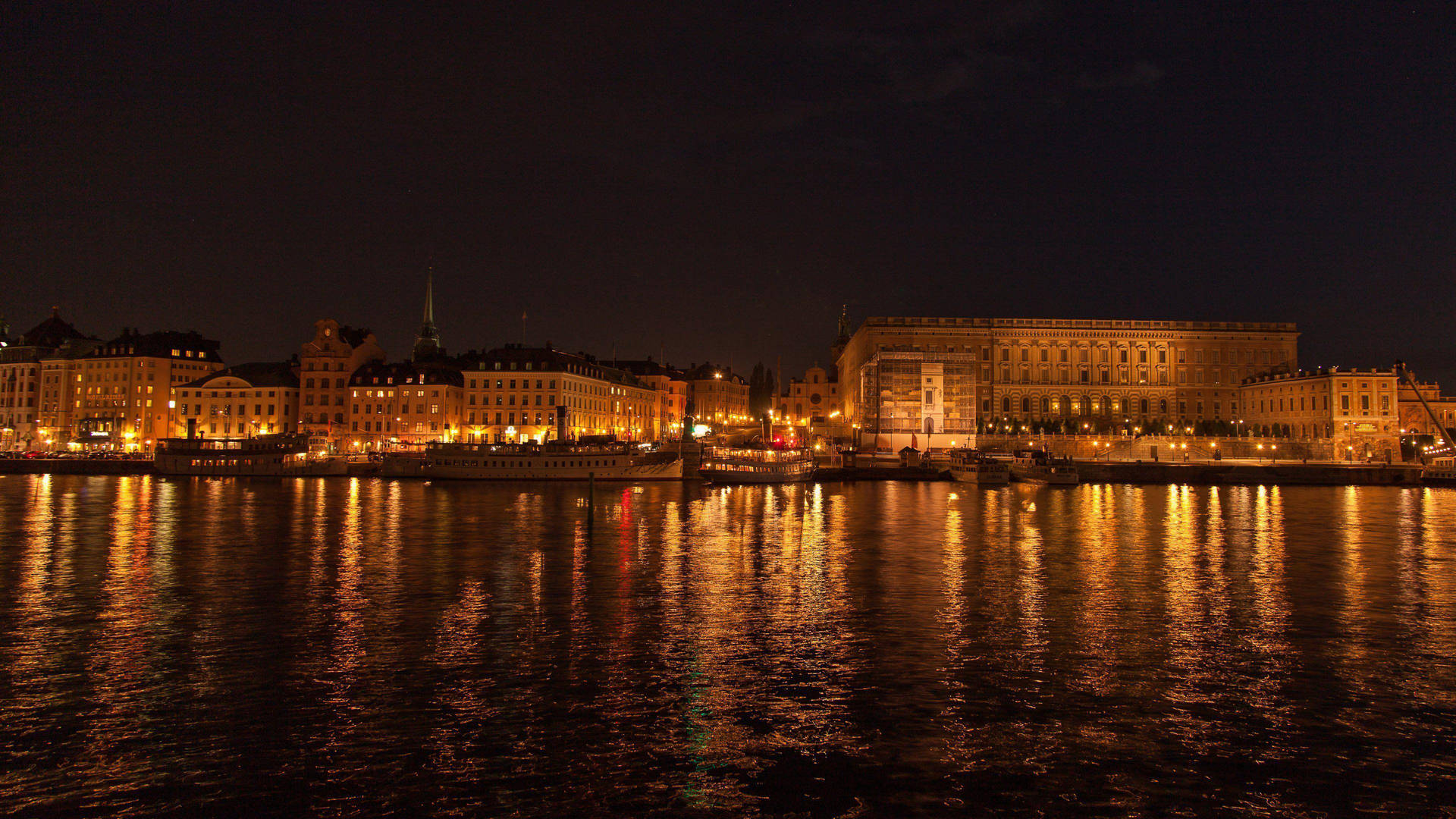 Majestic Royal Palace In Stockholm, Sweden Background