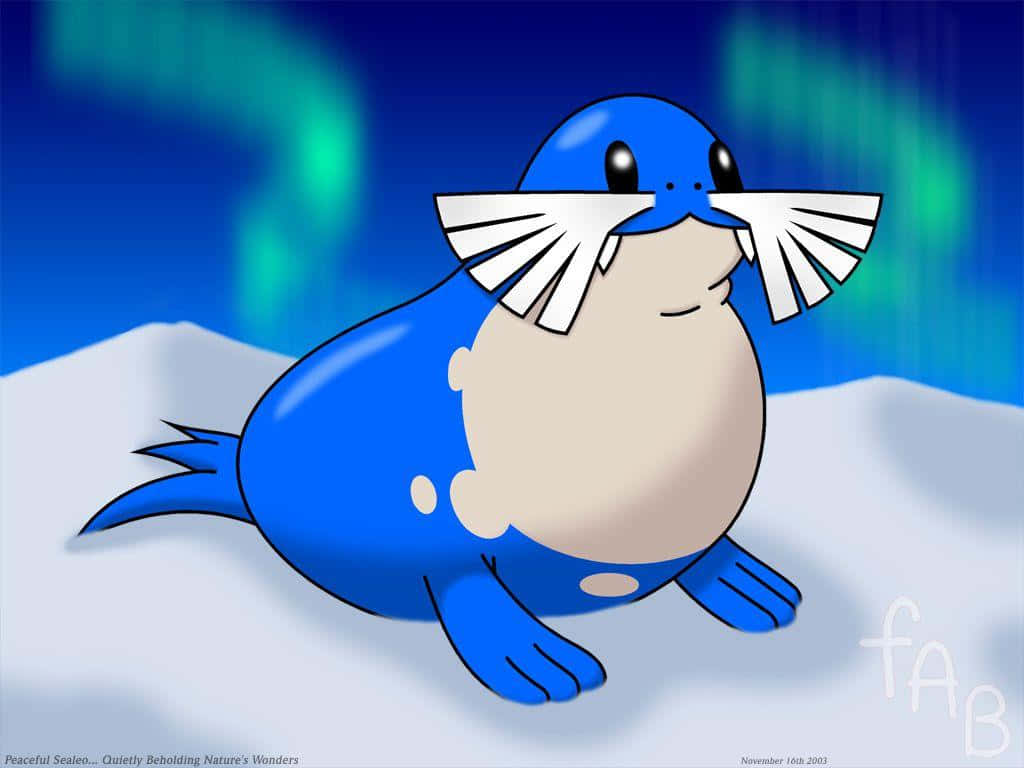 Majestic Sealeo In Its Natural Habitat Background