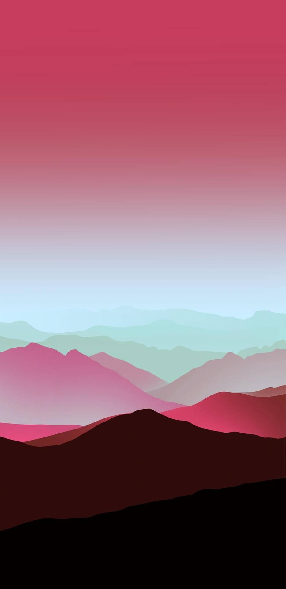 Majestic Shades Of Red Mountain Background
