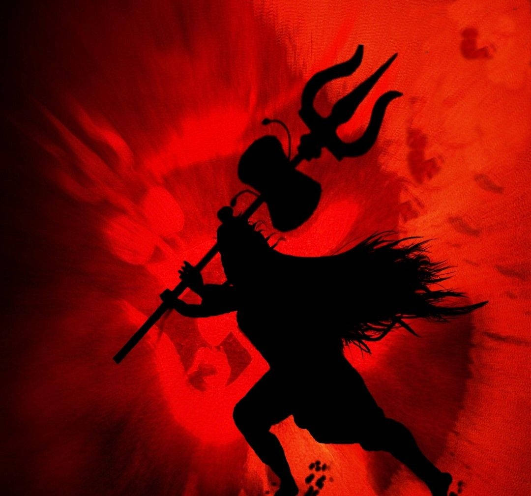 Majestic Silhouette Of Lord Shiva - The Enigmatic Mahakal In Hd