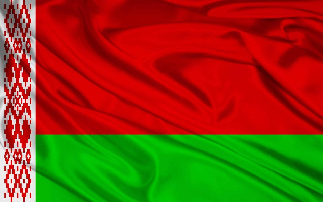 Majestic Silk Flag Of Belarus Waving Background