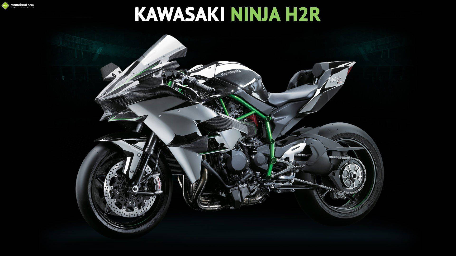 Majestic Silver Kawasaki Ninja H2r In Action