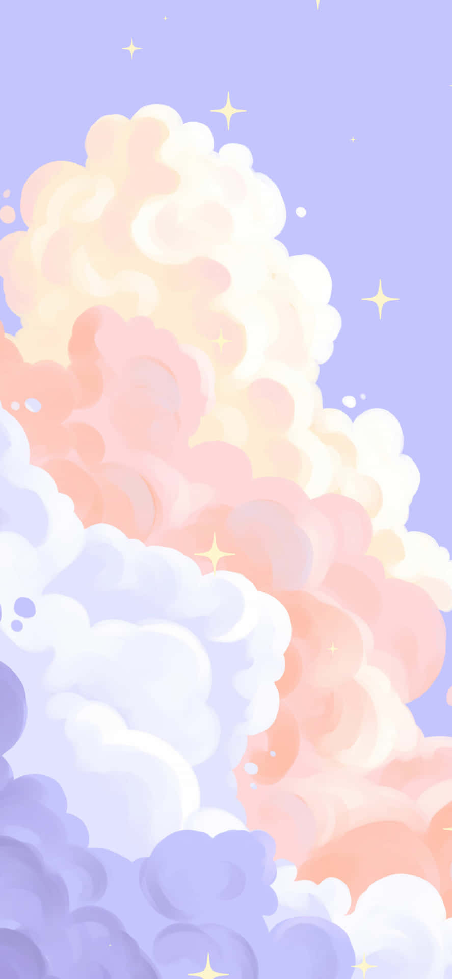 Majestic Sky Over Cloudy Mountain Landscape Background