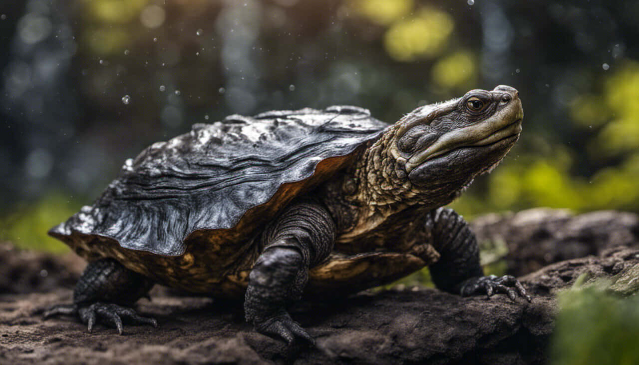 Majestic_ Snapping_ Turtle_in_ Nature.jpg Background