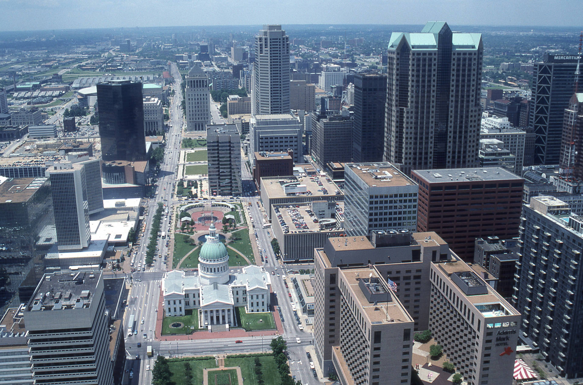 Majestic St Louis Arch Industrial Landscape