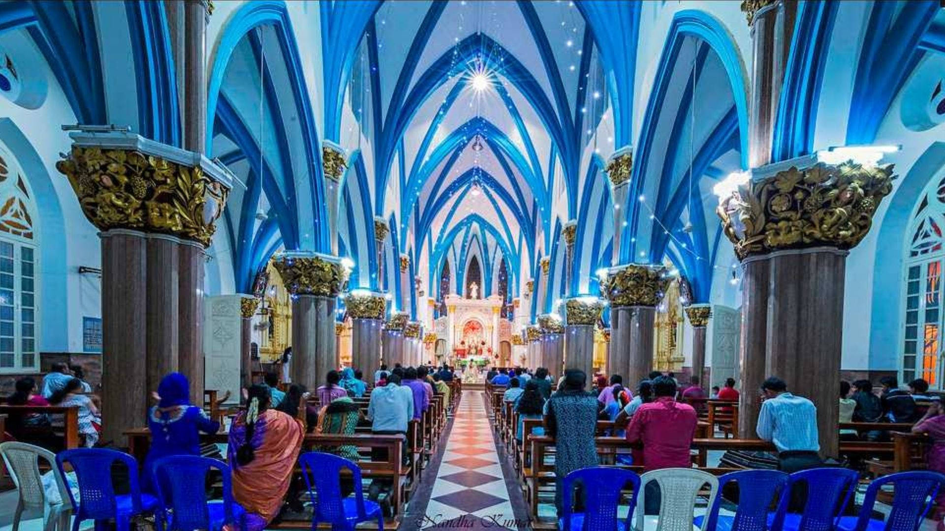 Majestic St. Mary's Basilica In The Heart Of Bangalore