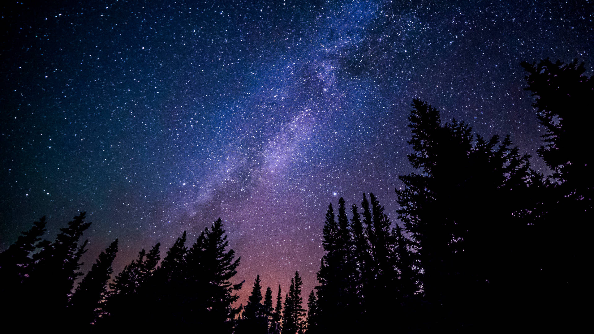 Majestic Starlit Sky Background