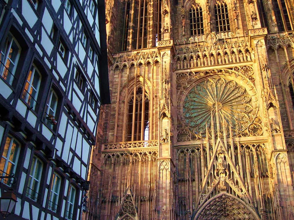 Majestic Strasbourg Cathedral Touching The Sky