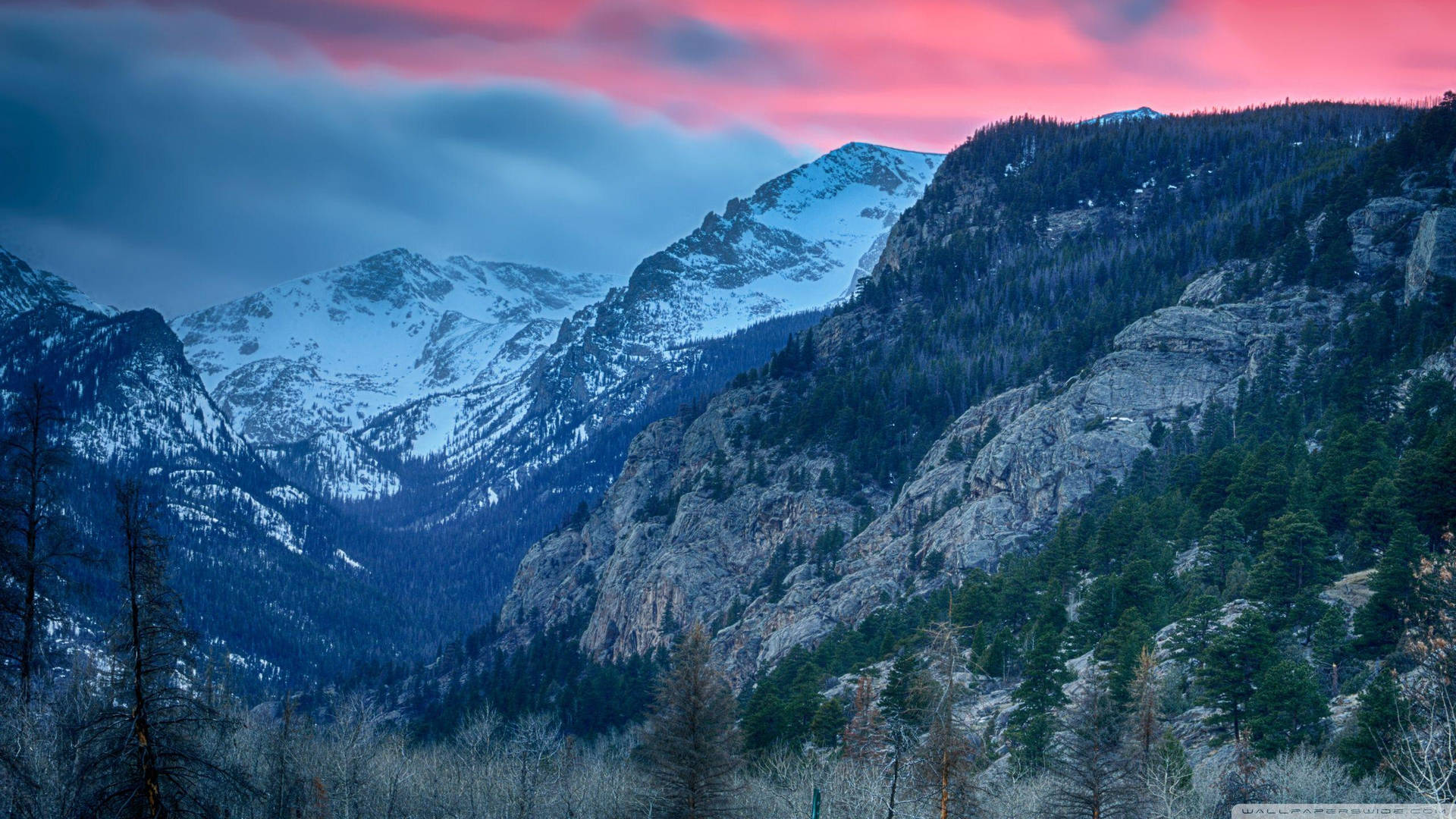 Majestic Sunset Over Rocky Mountains