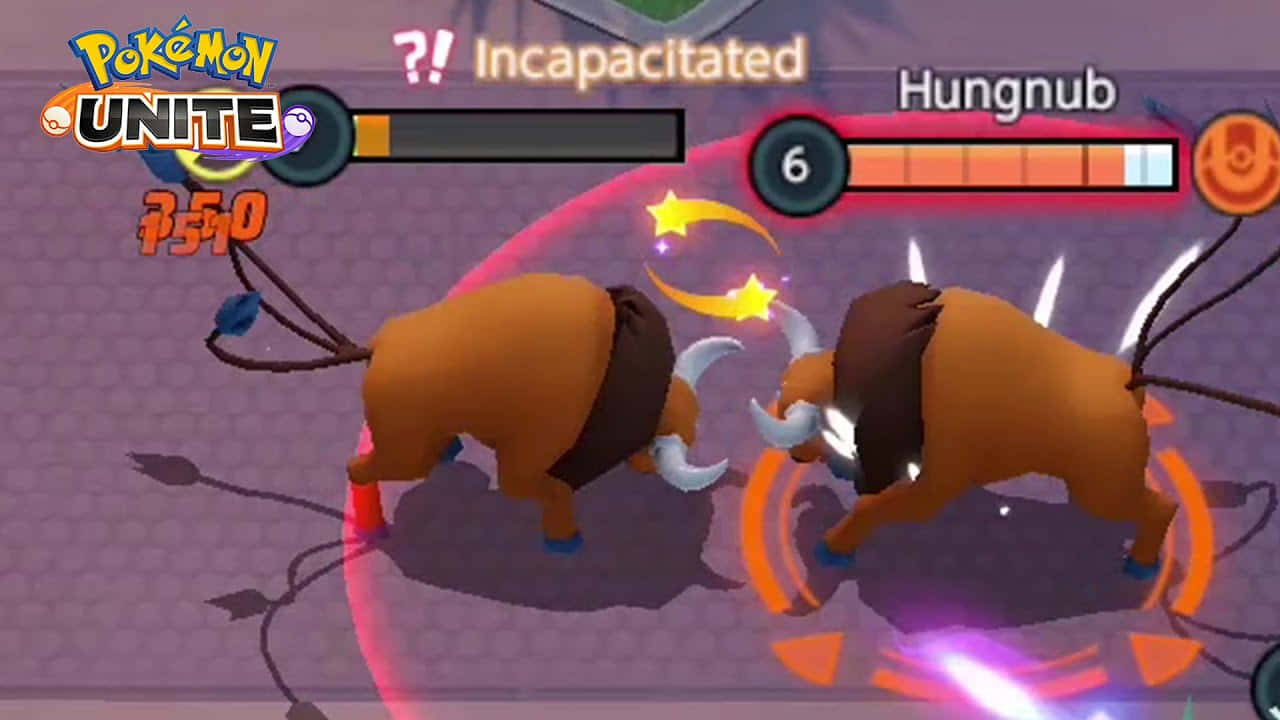 Majestic Tauros In A Vibrant Pokémon World Background