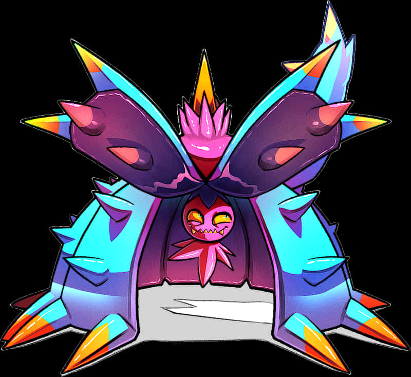 Majestic Toxapex In Its Full Glory Background