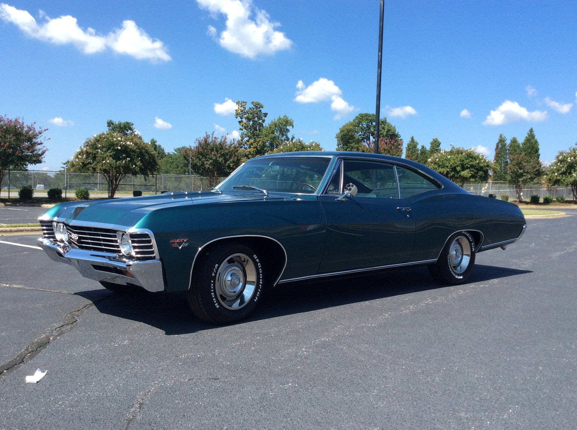 Majestic Turquoise Chevrolet Impala 1967 In All Its Glory