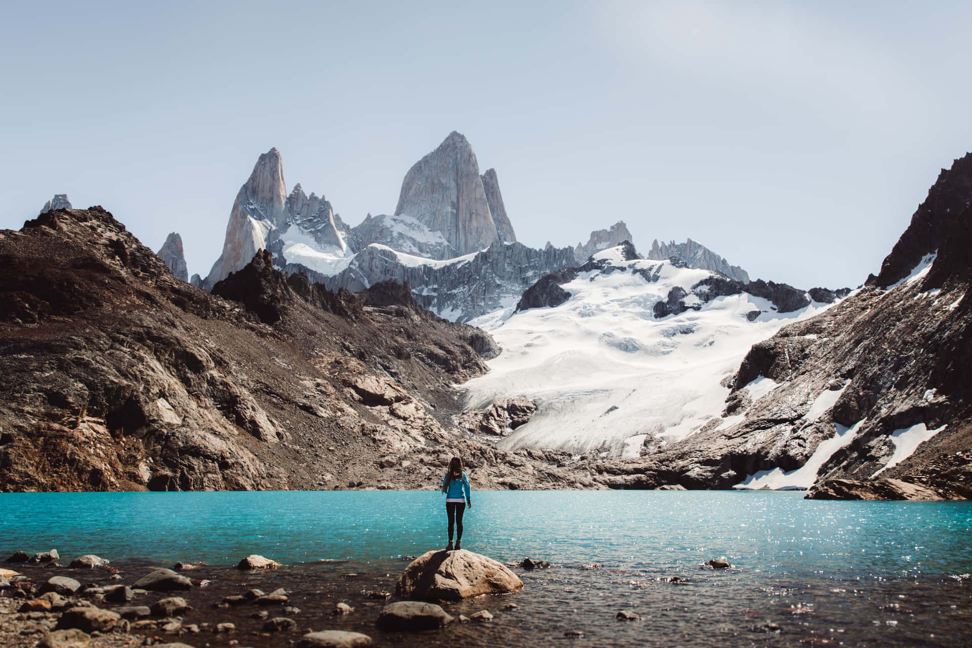 Majestic View At The El Chalten Background