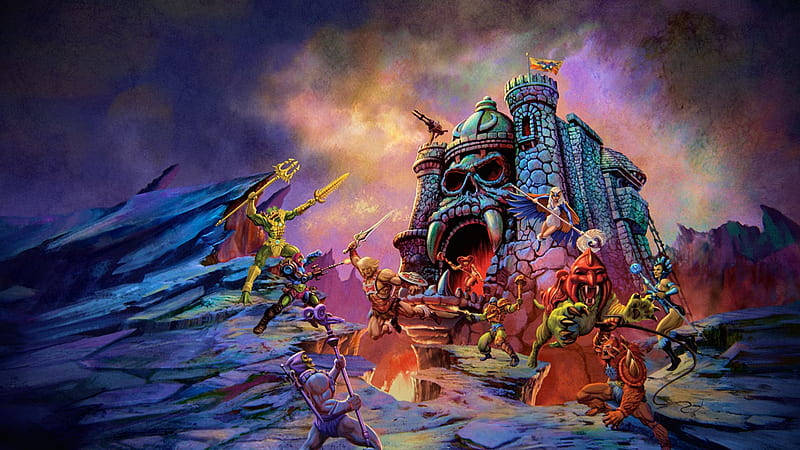 Majestic View Of Castle Grayskull From He-man And The Masters Of The Universe