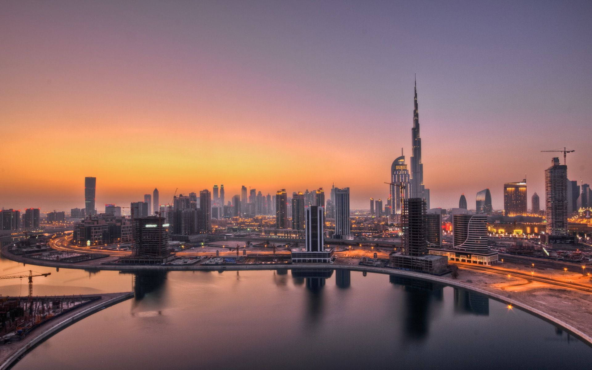 Majestic View Of Dubai Skyline