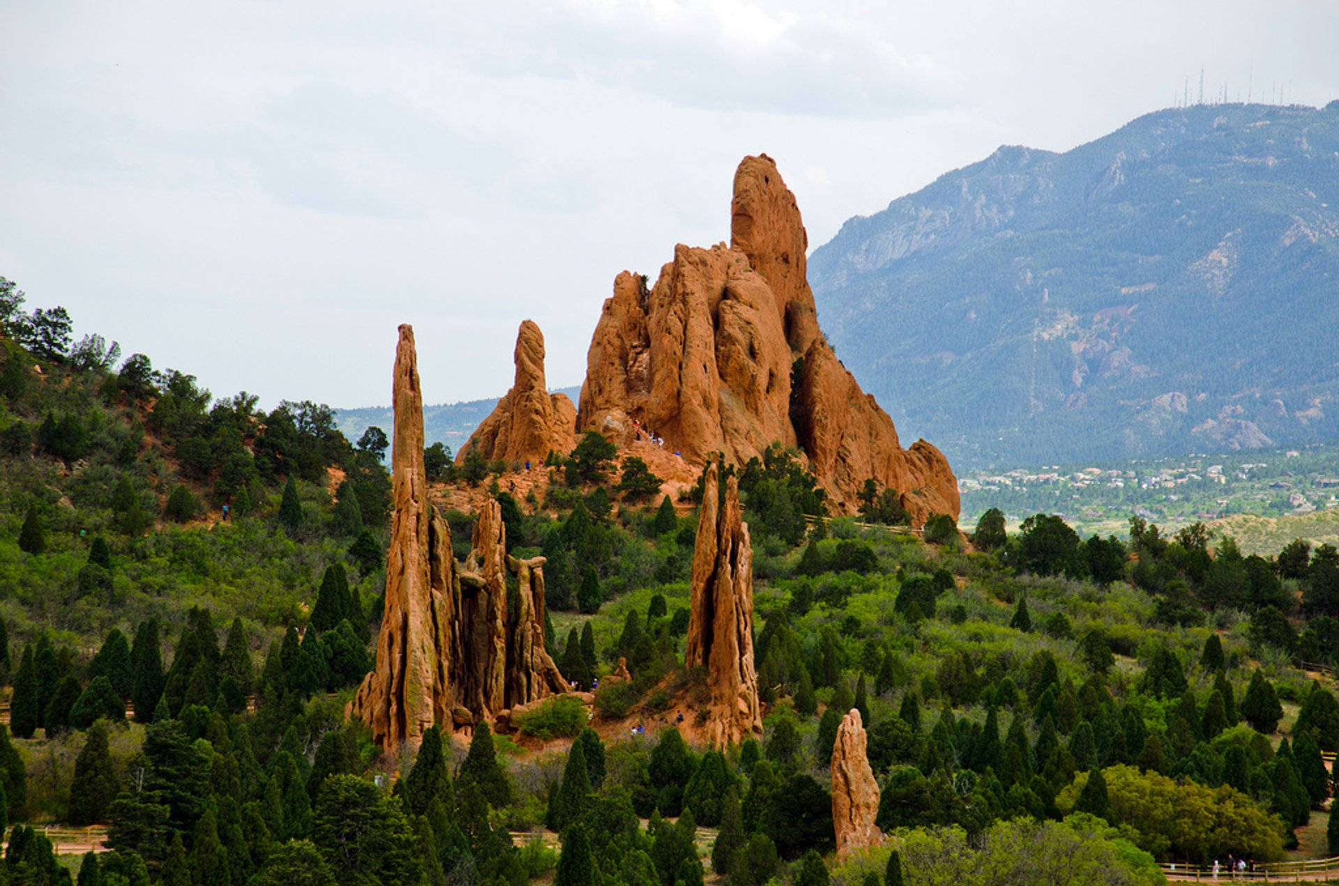 Majestic View Of Garden Of The Gods Park, Colorado Background
