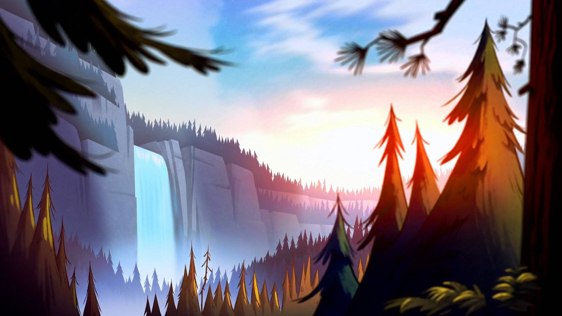 Majestic View Of Gravity Falls Background