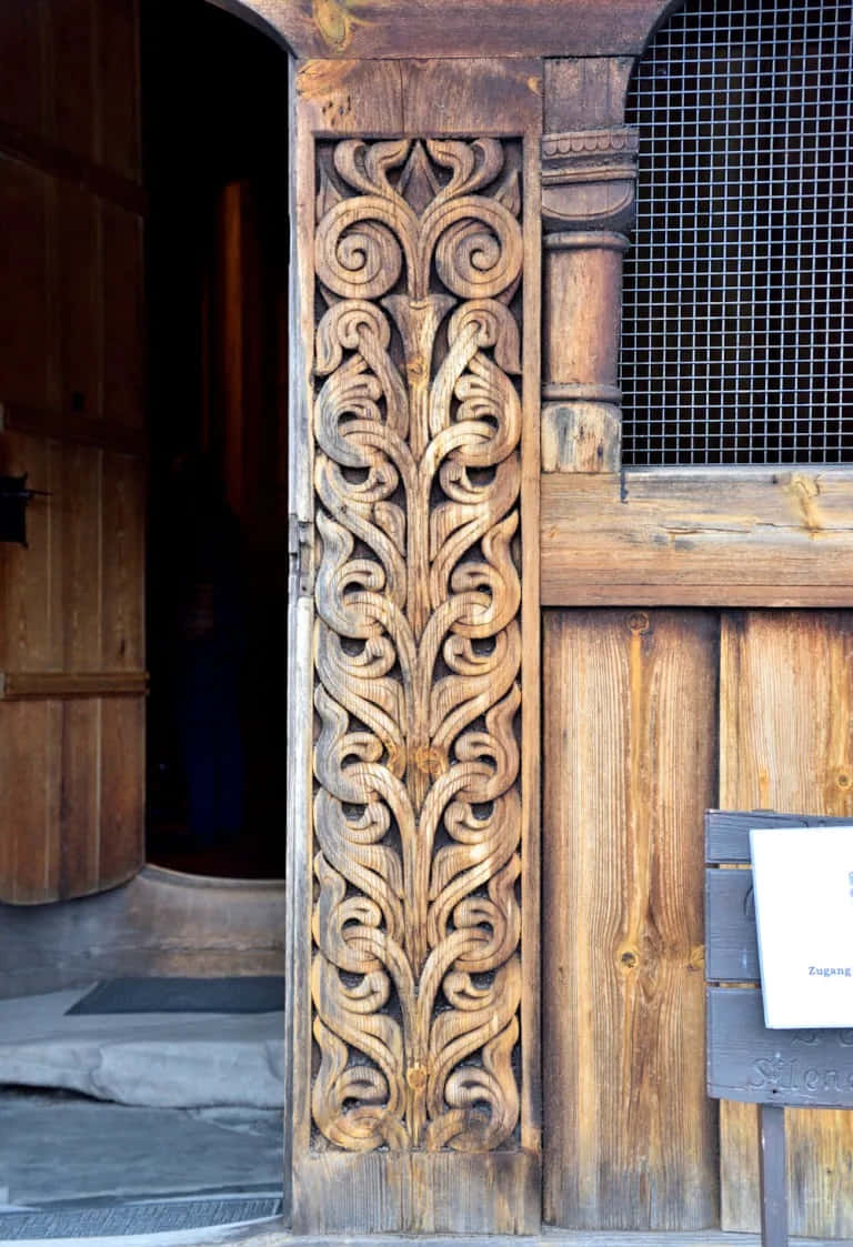 Majestic View Of Heddal Stave Church, Norway