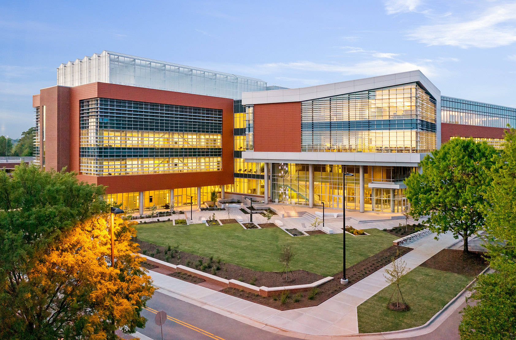 Majestic View Of North Carolina State University Plant Sciences Building Background