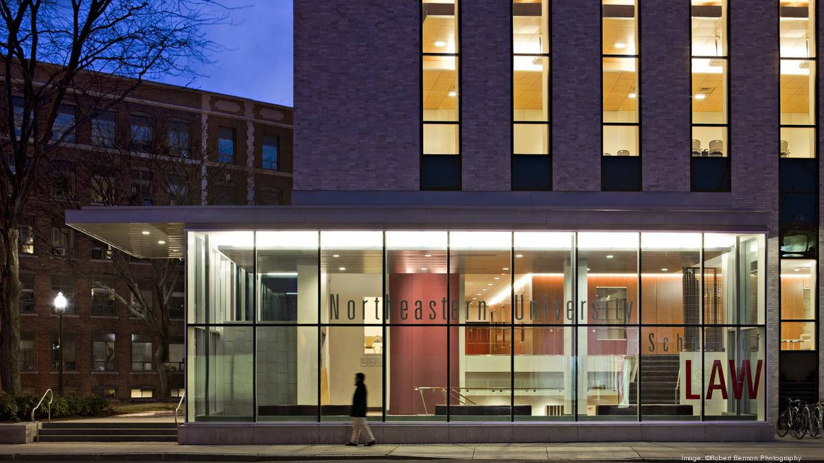 Majestic View Of Northeastern University School Of Law Building Background