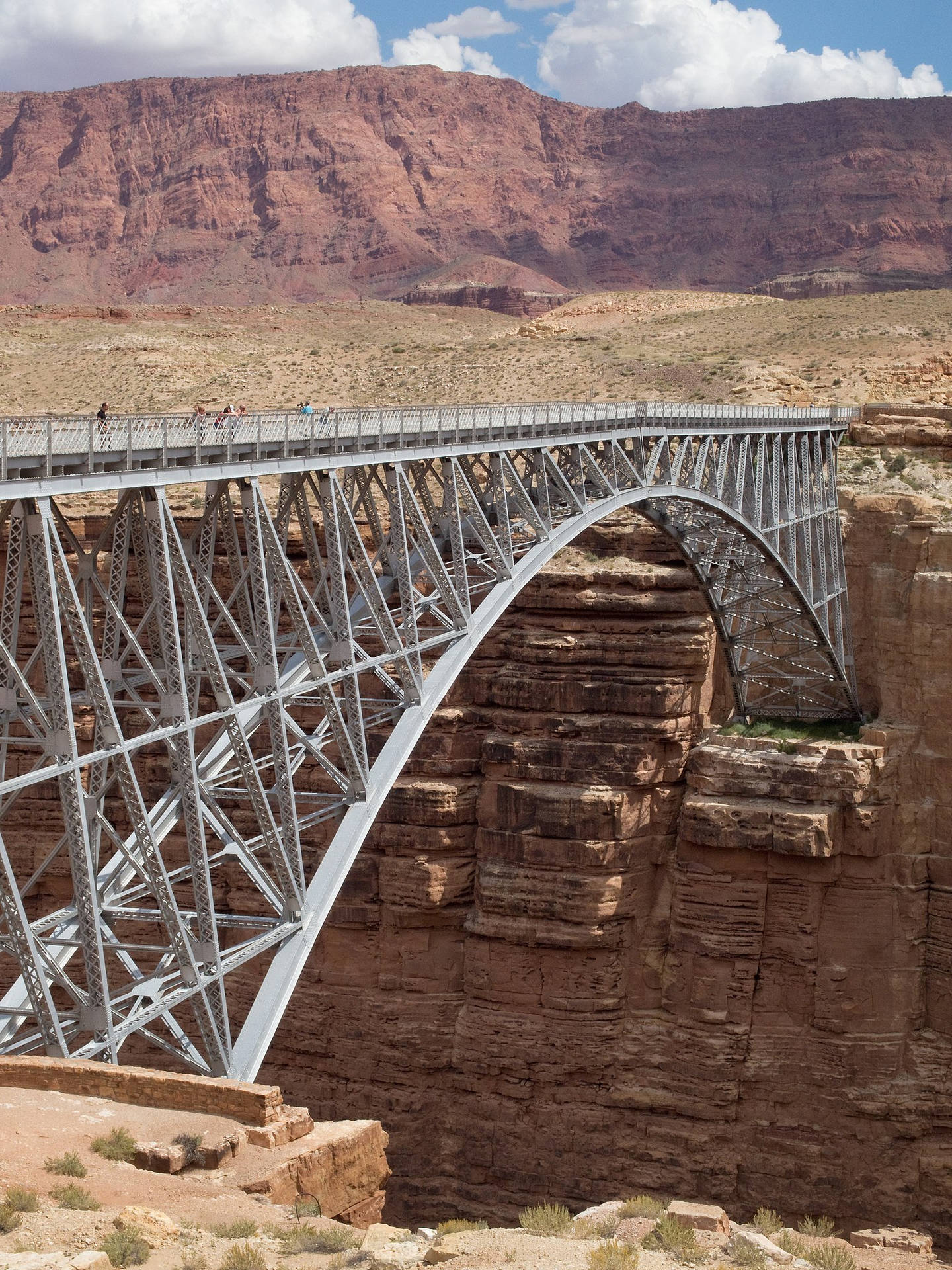 Majestic View Of Old Navajo Bridge, Grand Canyon, Arizona Background