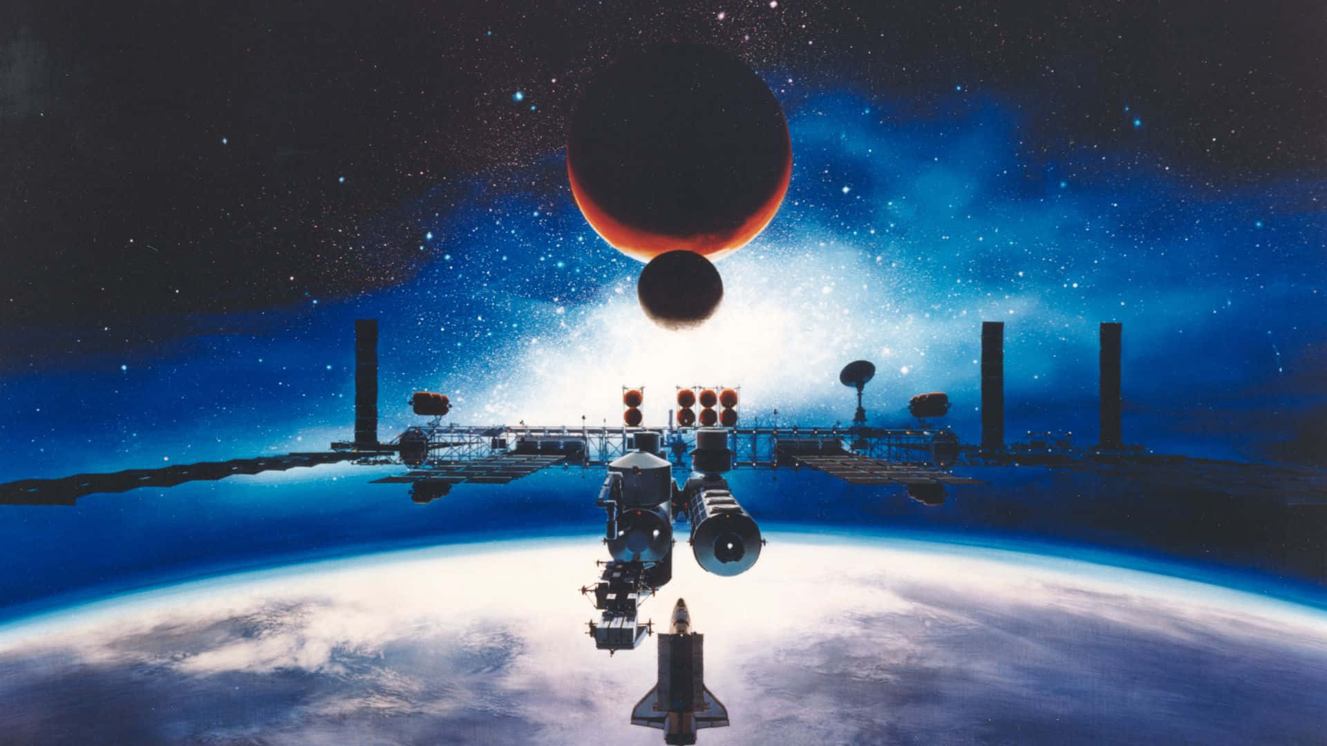 Majestic View Of Outer Space Background