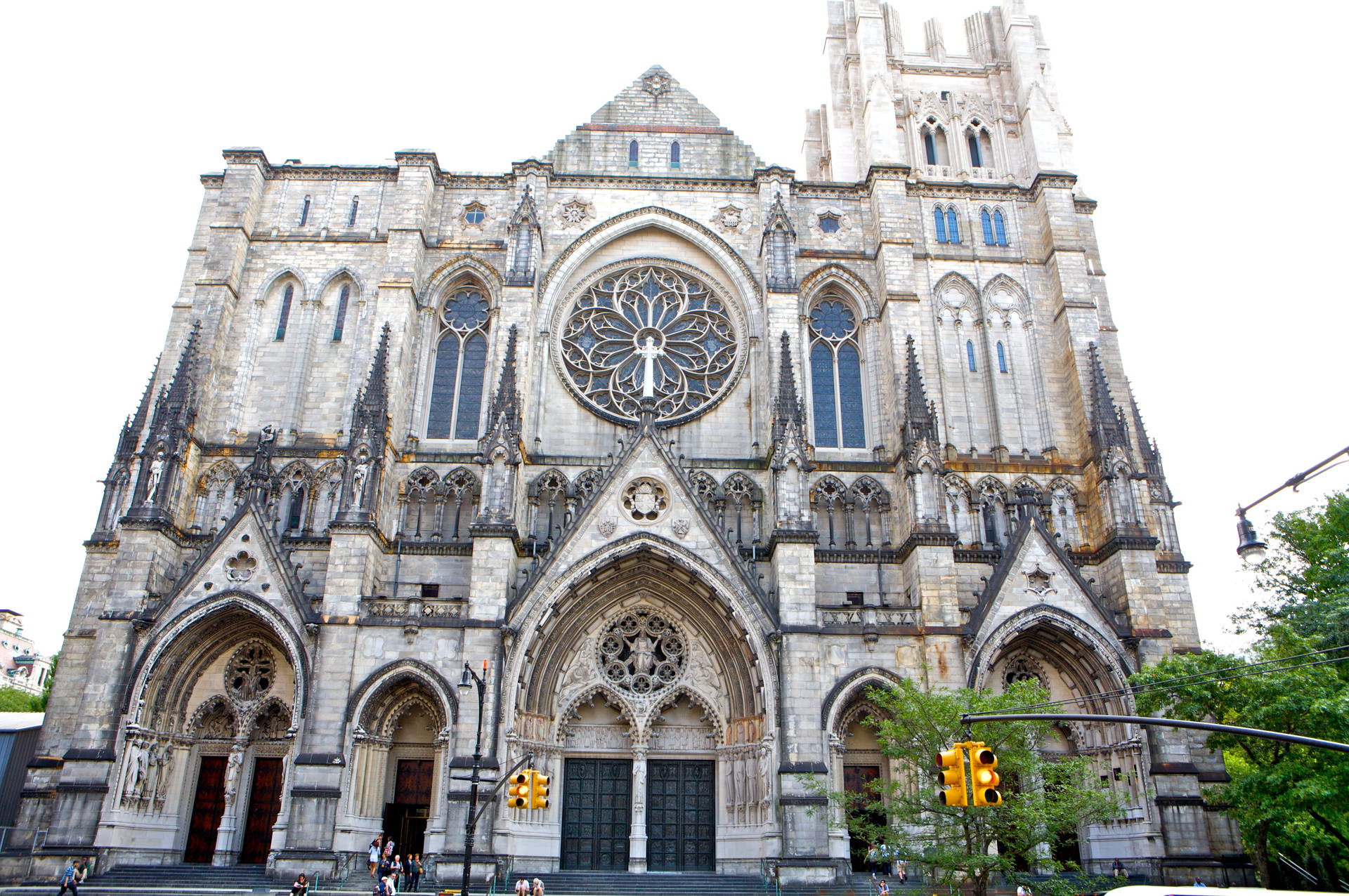 Majestic View Of St. John The Divine Church Background