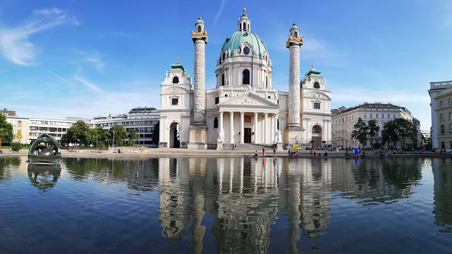 Majestic View Of St. Stephen's Cathedral In The Heart Of Vienna Background