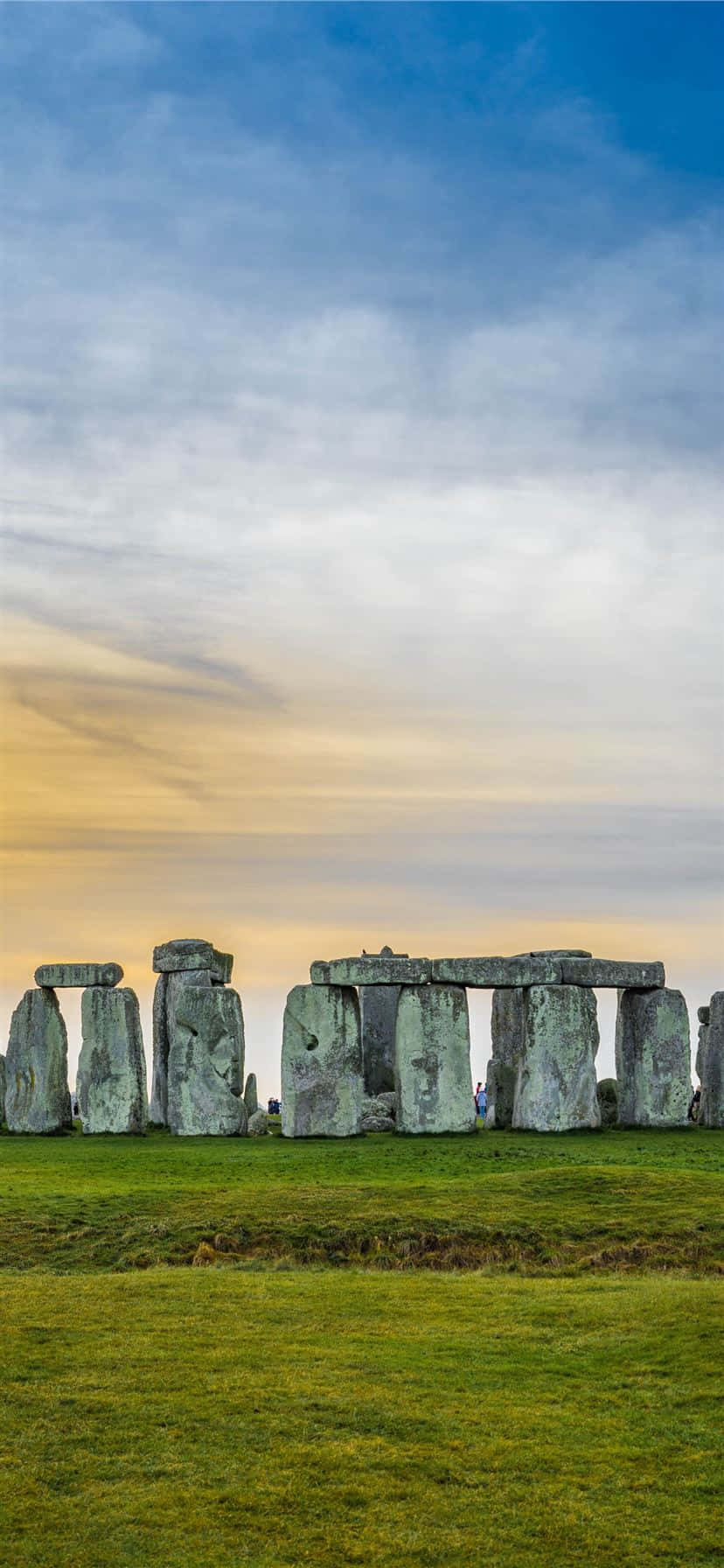 Majestic View Of Stonehenge At Sunset