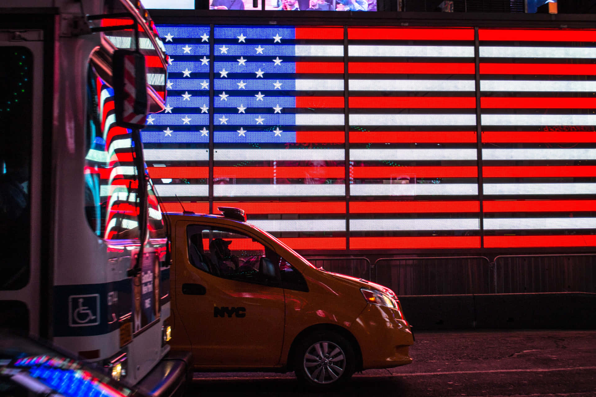 Majestic View Of The American Flag