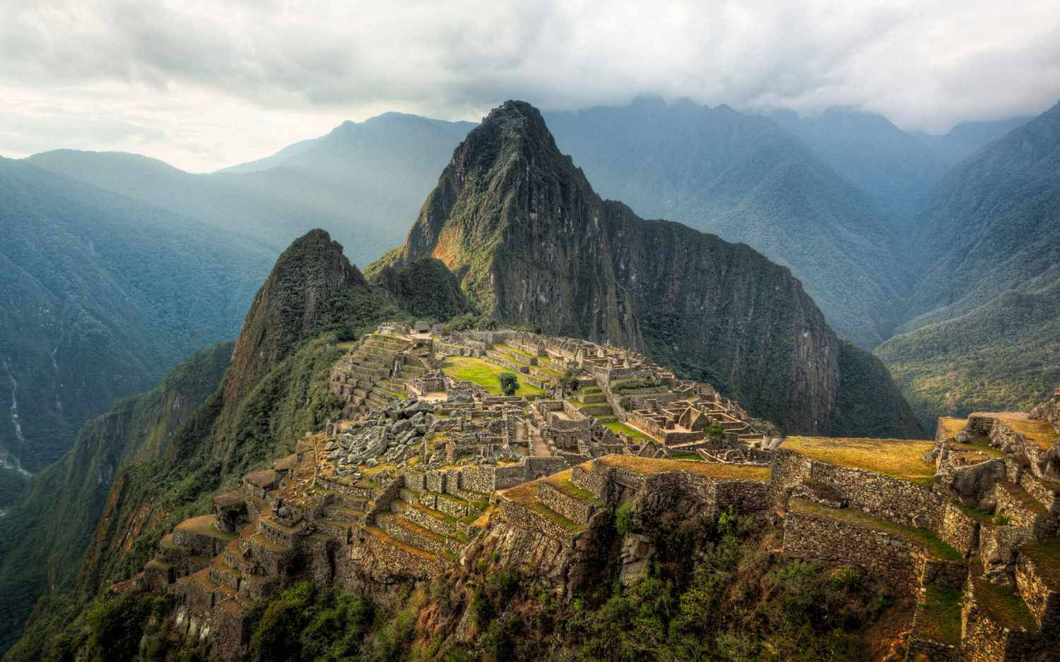 Majestic View Of The Ancient Inca Citadel, Machu Picchu Background