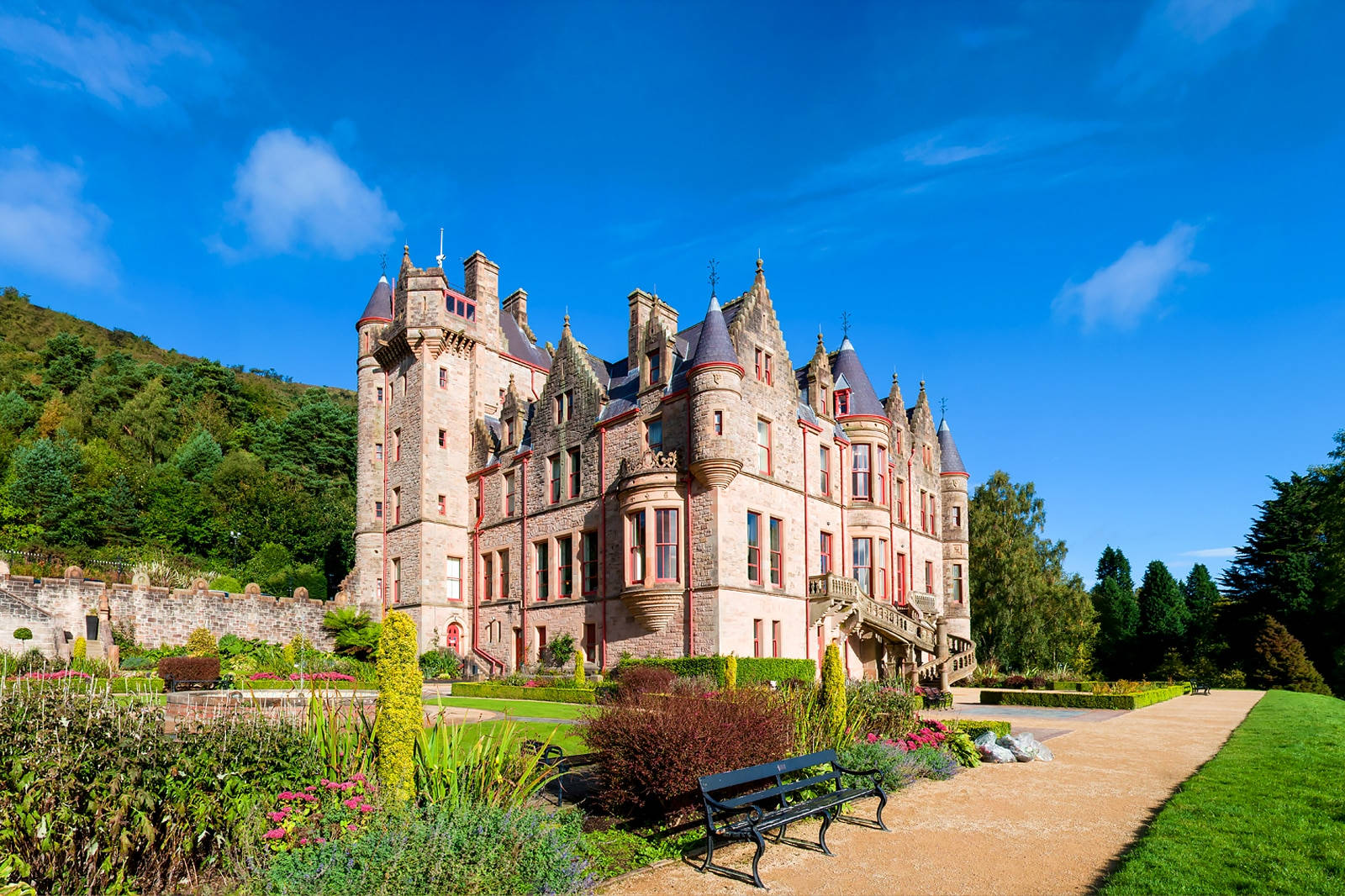 Majestic View Of The Historic Belfast Castle, Northern Ireland