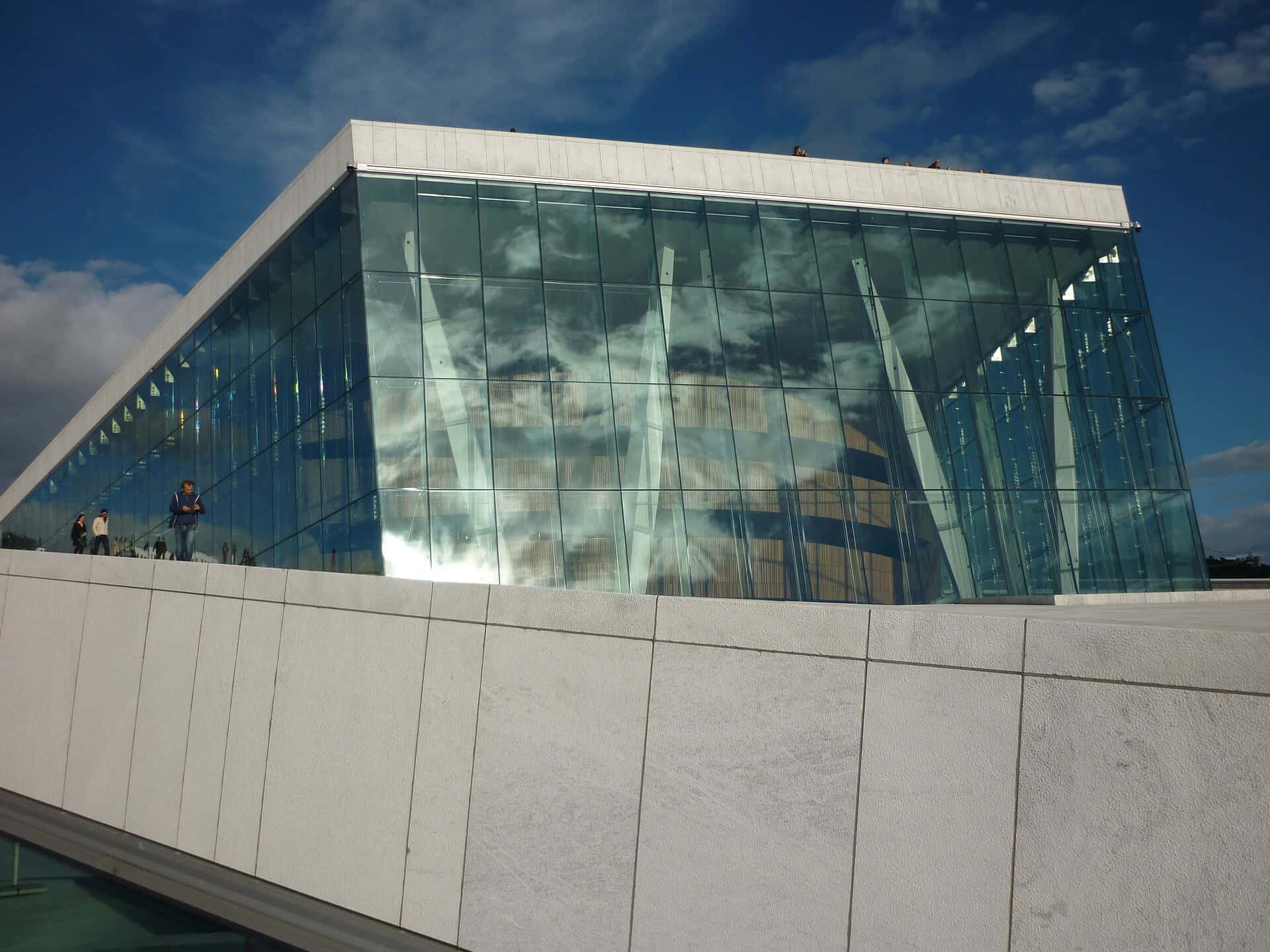 Majestic View Of The Oslo Opera House
