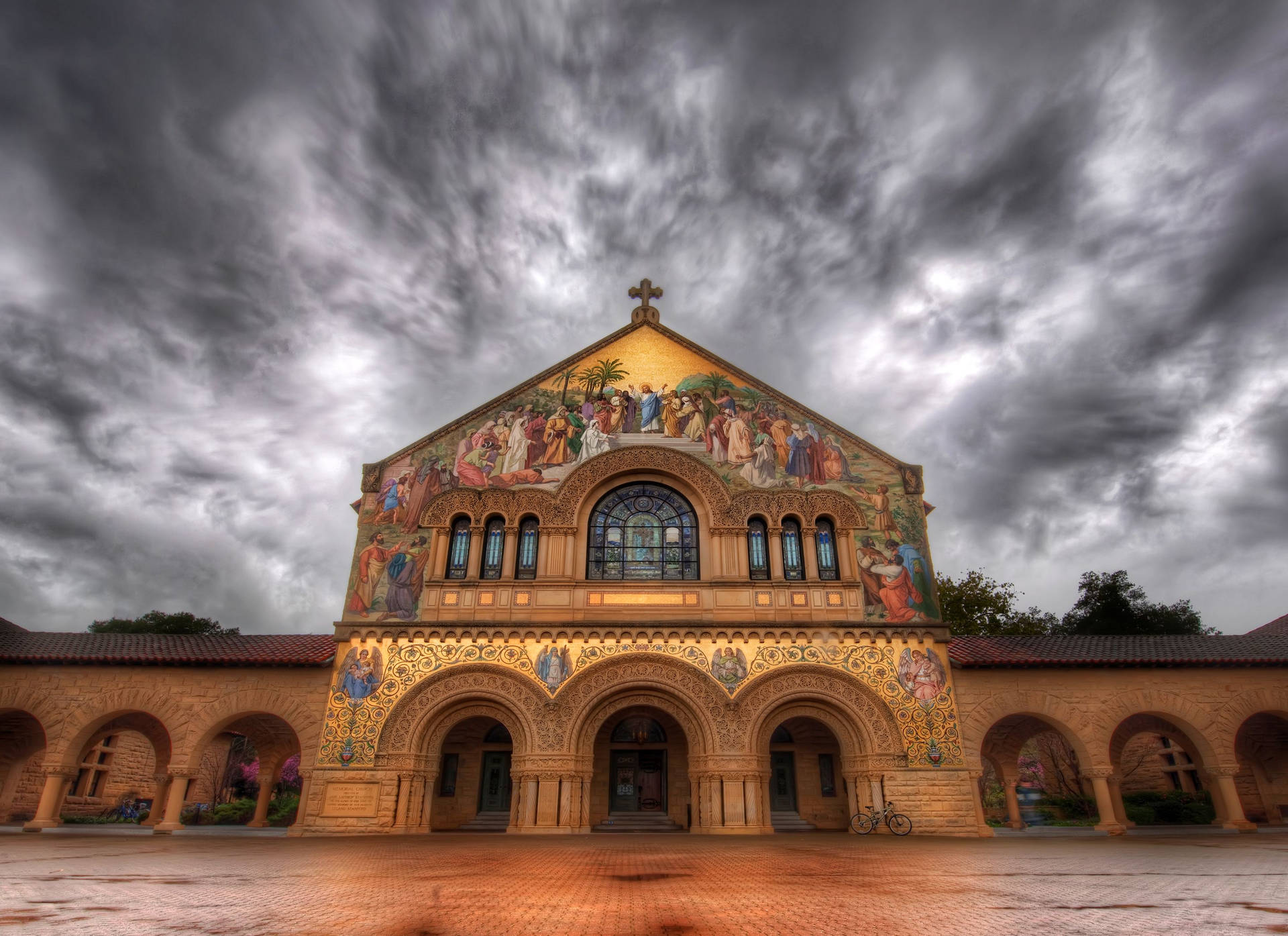 Majestic View Of The Stanford University Memorial Church