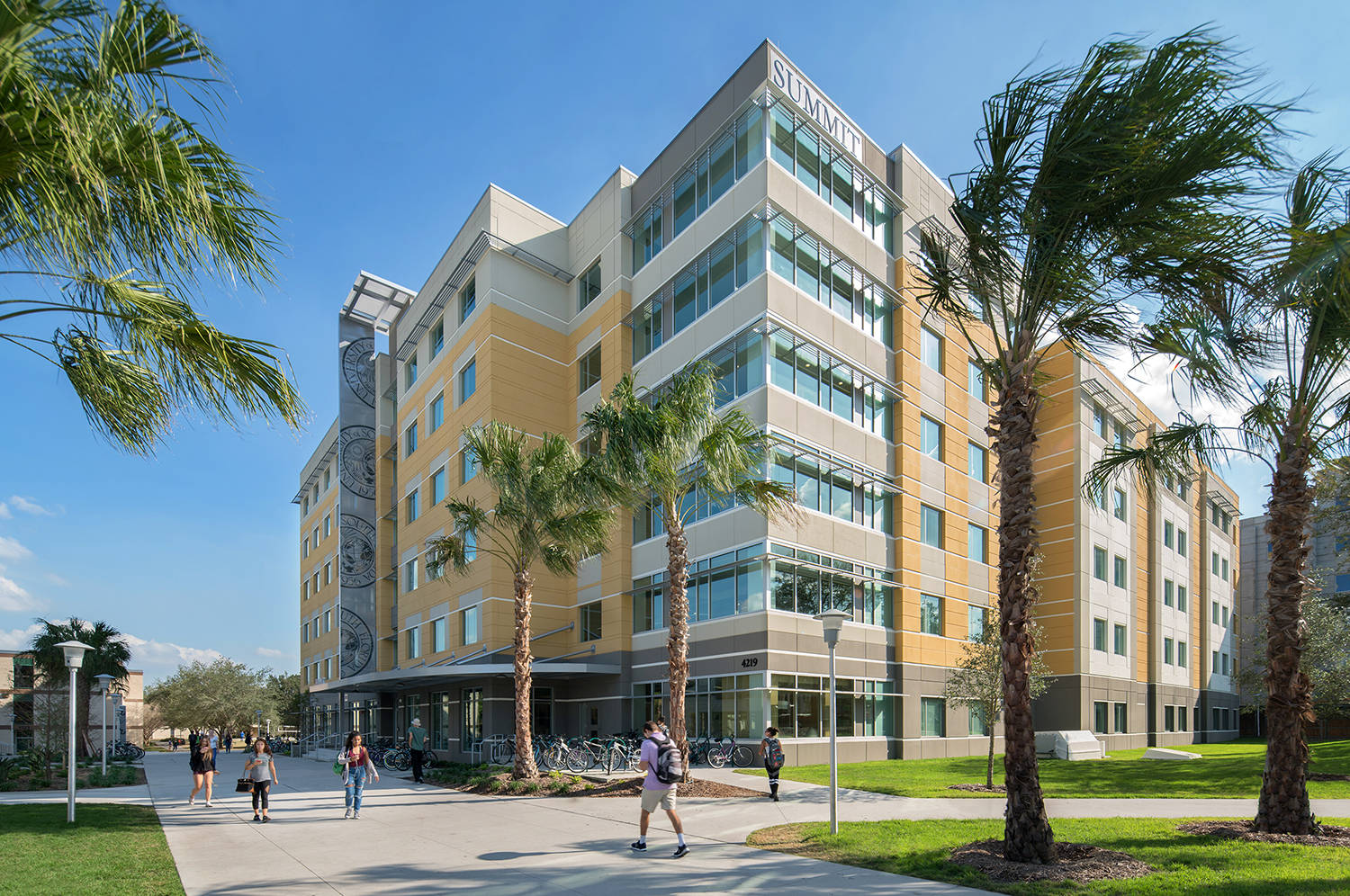 Majestic View Of The Student Housing Village At University Of South Florida. Background