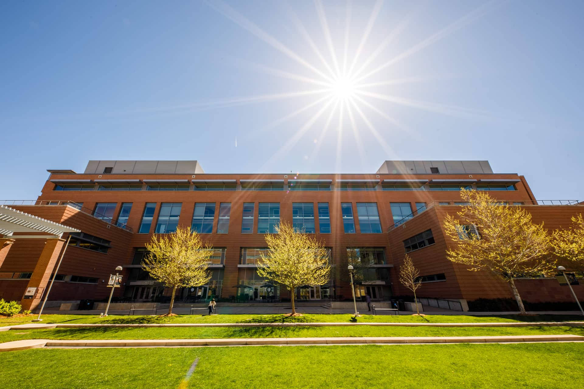 Majestic View Of University Of Colorado Campus Background