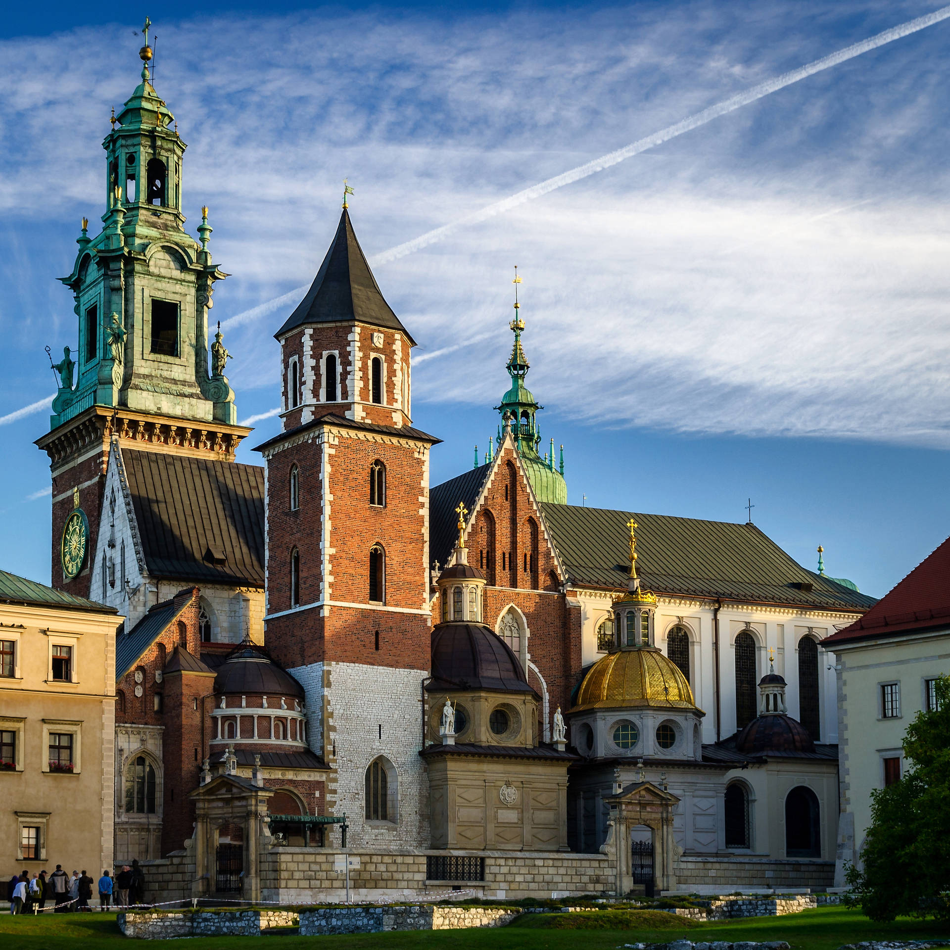 Majestic View Of Wawel Cathedral In Poland Background