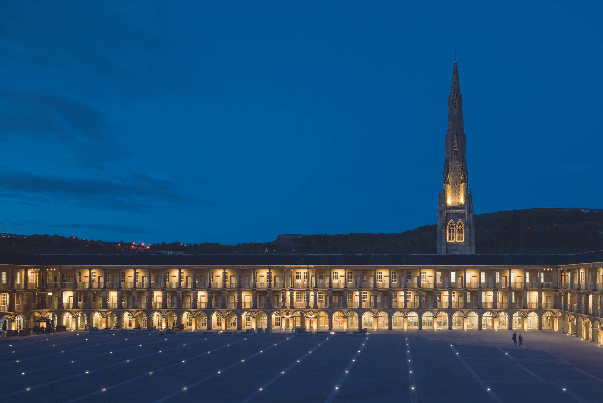 Majestic View Of Yorkshire's Piece Hall Background