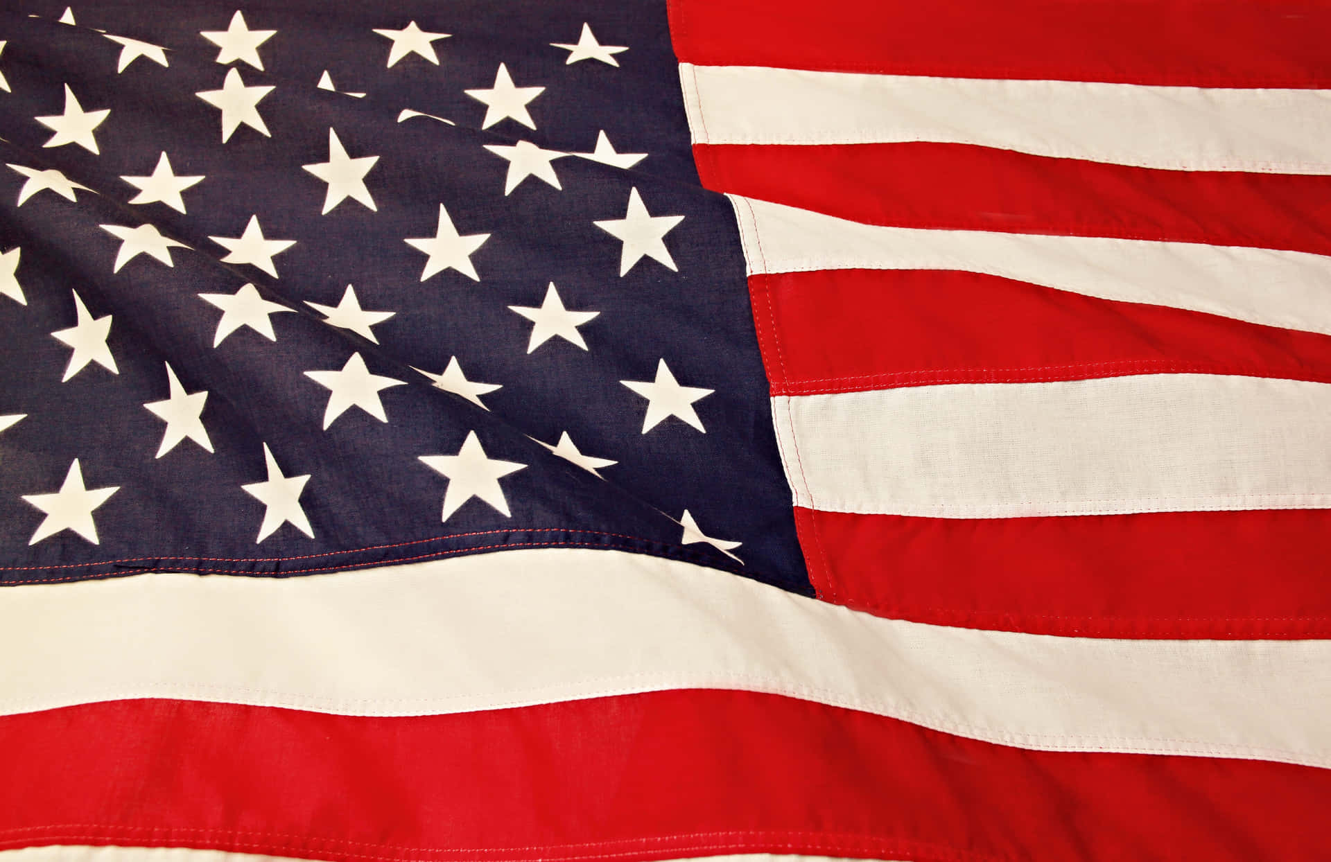 Majestic Waving American Flag Background