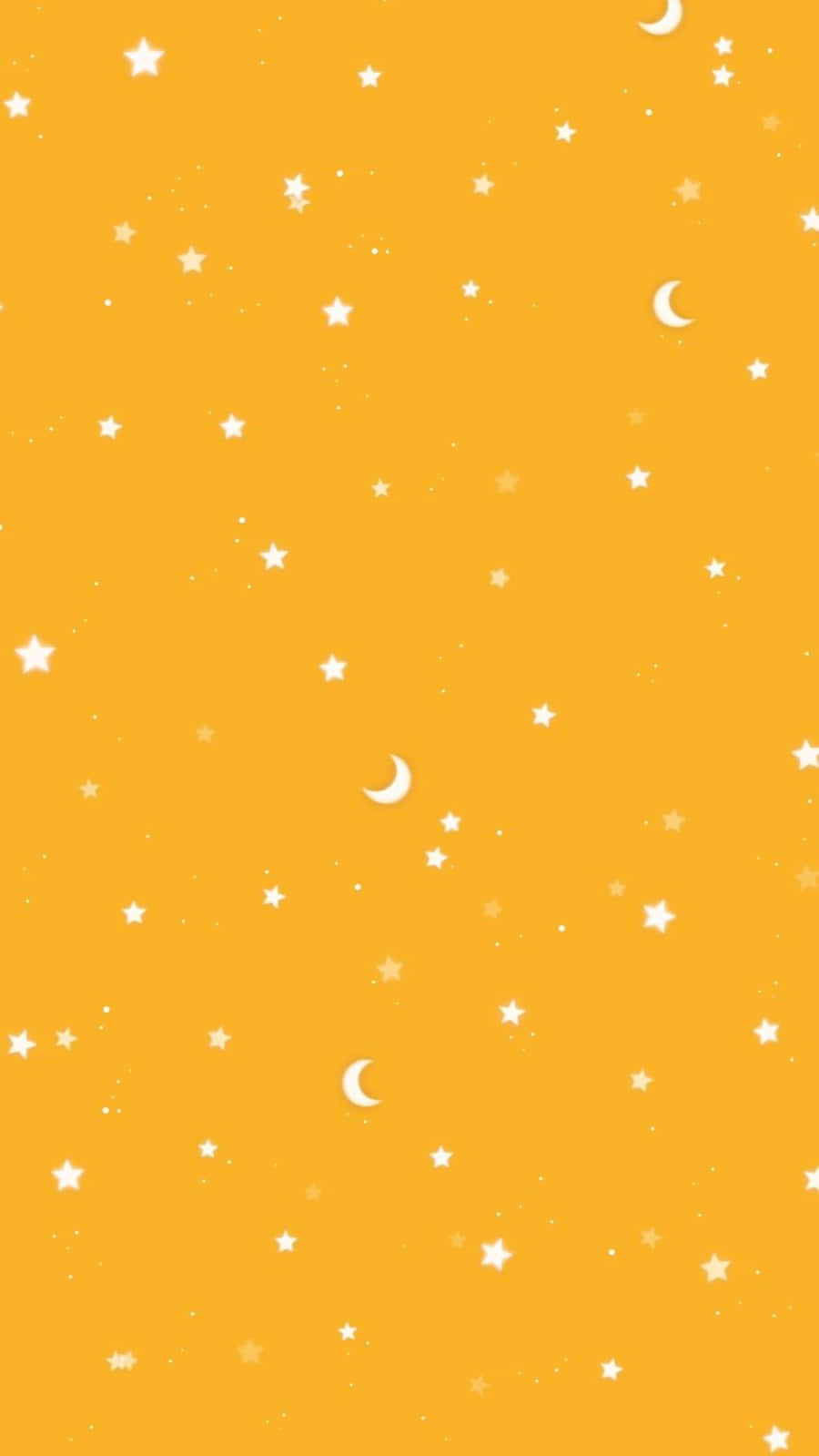 Majestic Yellow Galaxy In Outer Space Background