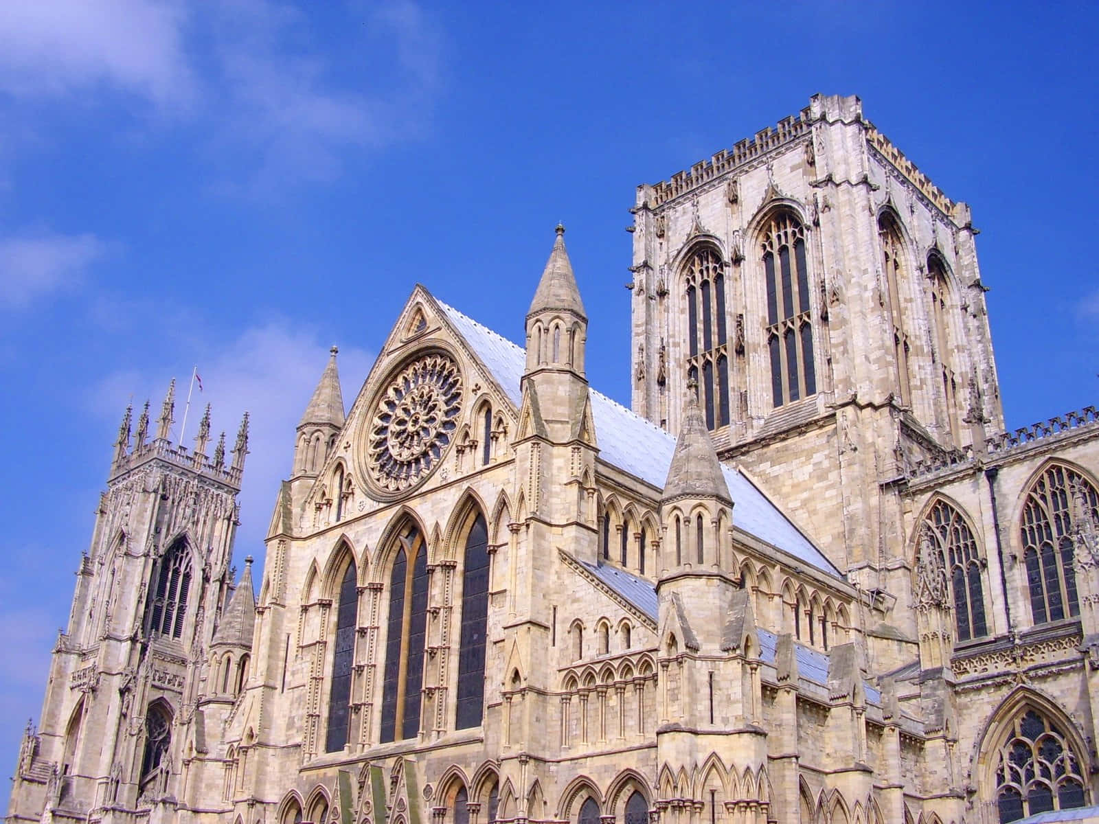 Majestic York Minster Cathedral’s Facade Background