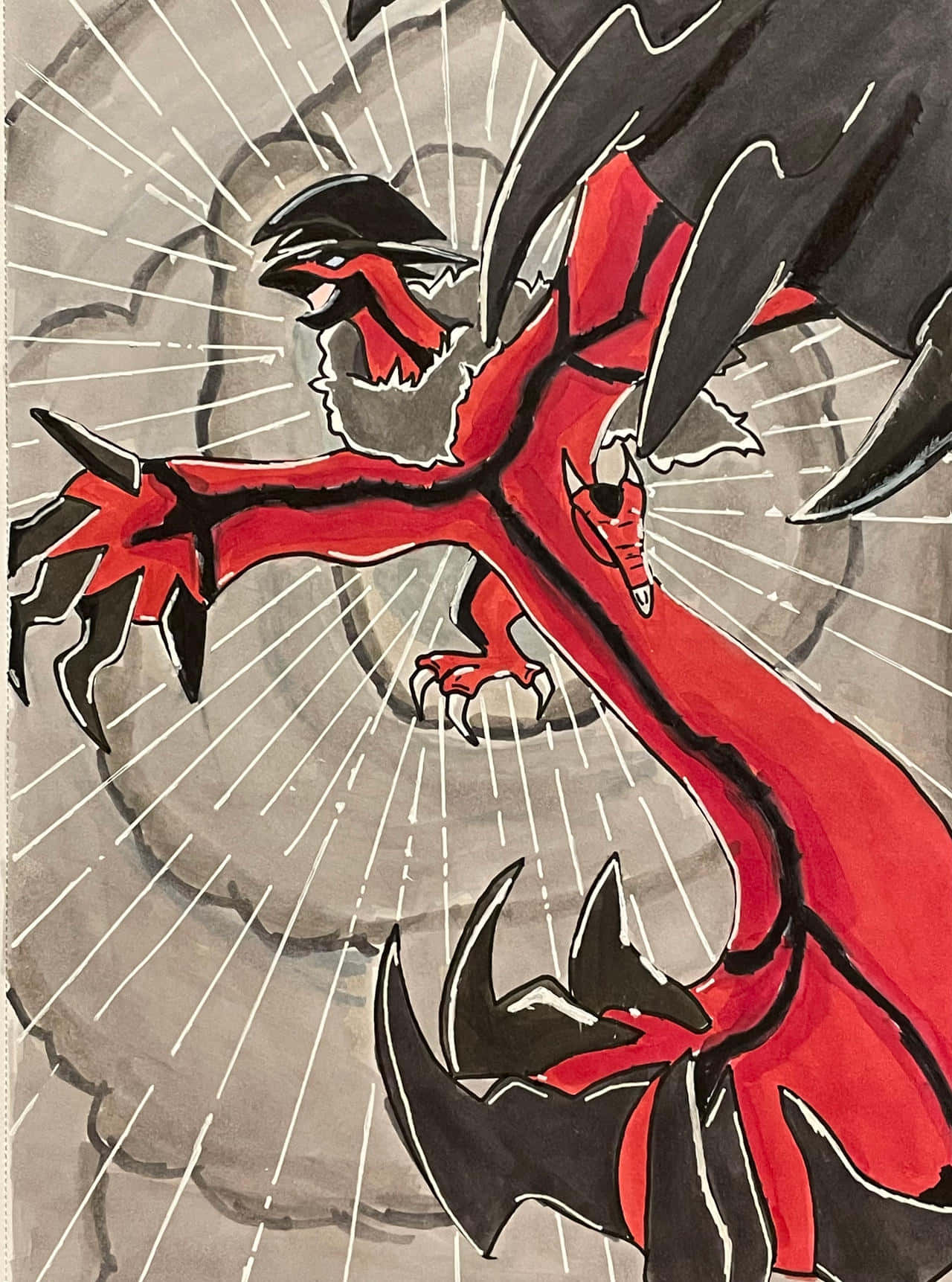 Majestic Yveltal - The Legendary Pokemon Background