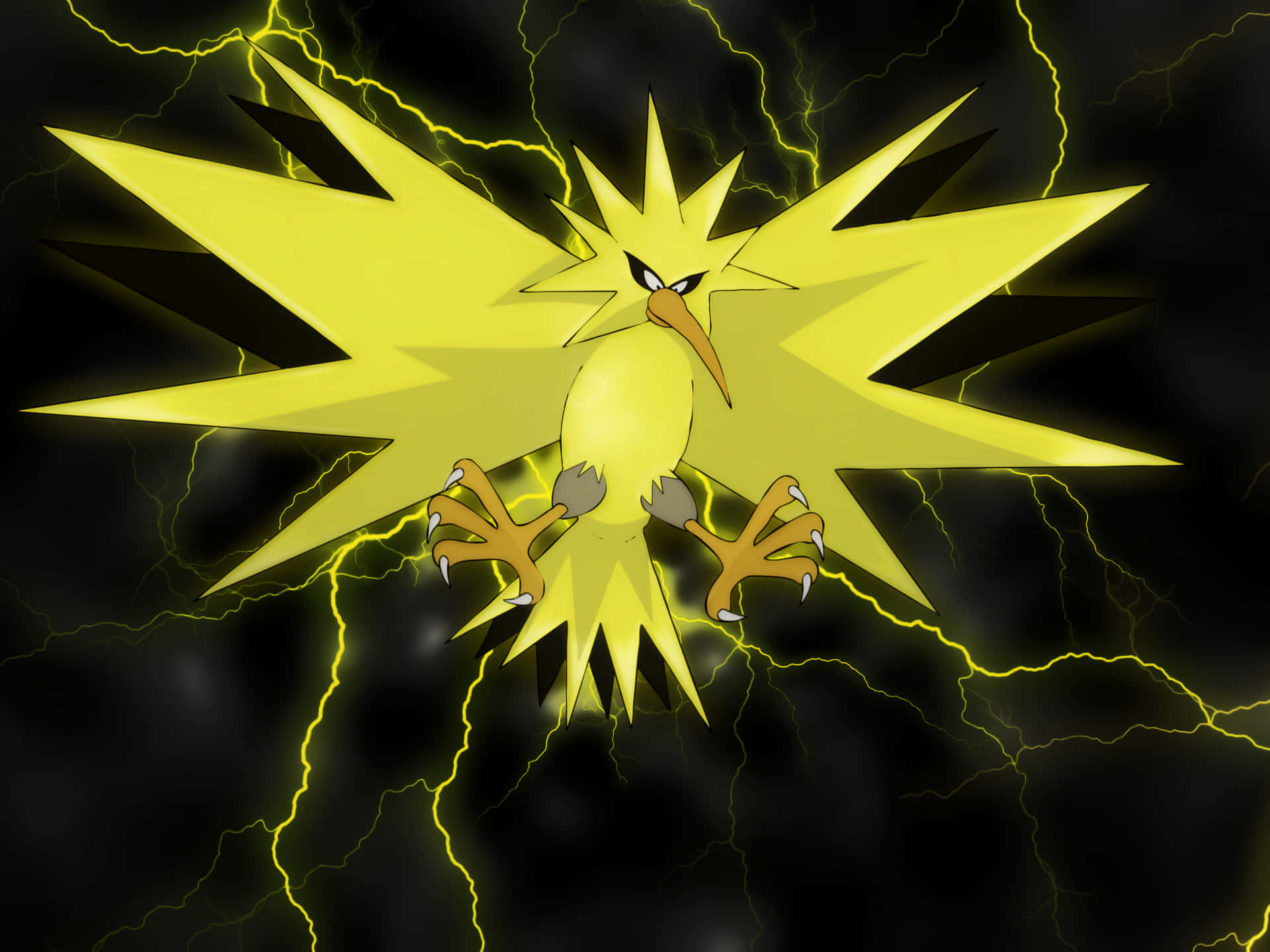 Majestic Zapdos Unleashing Power