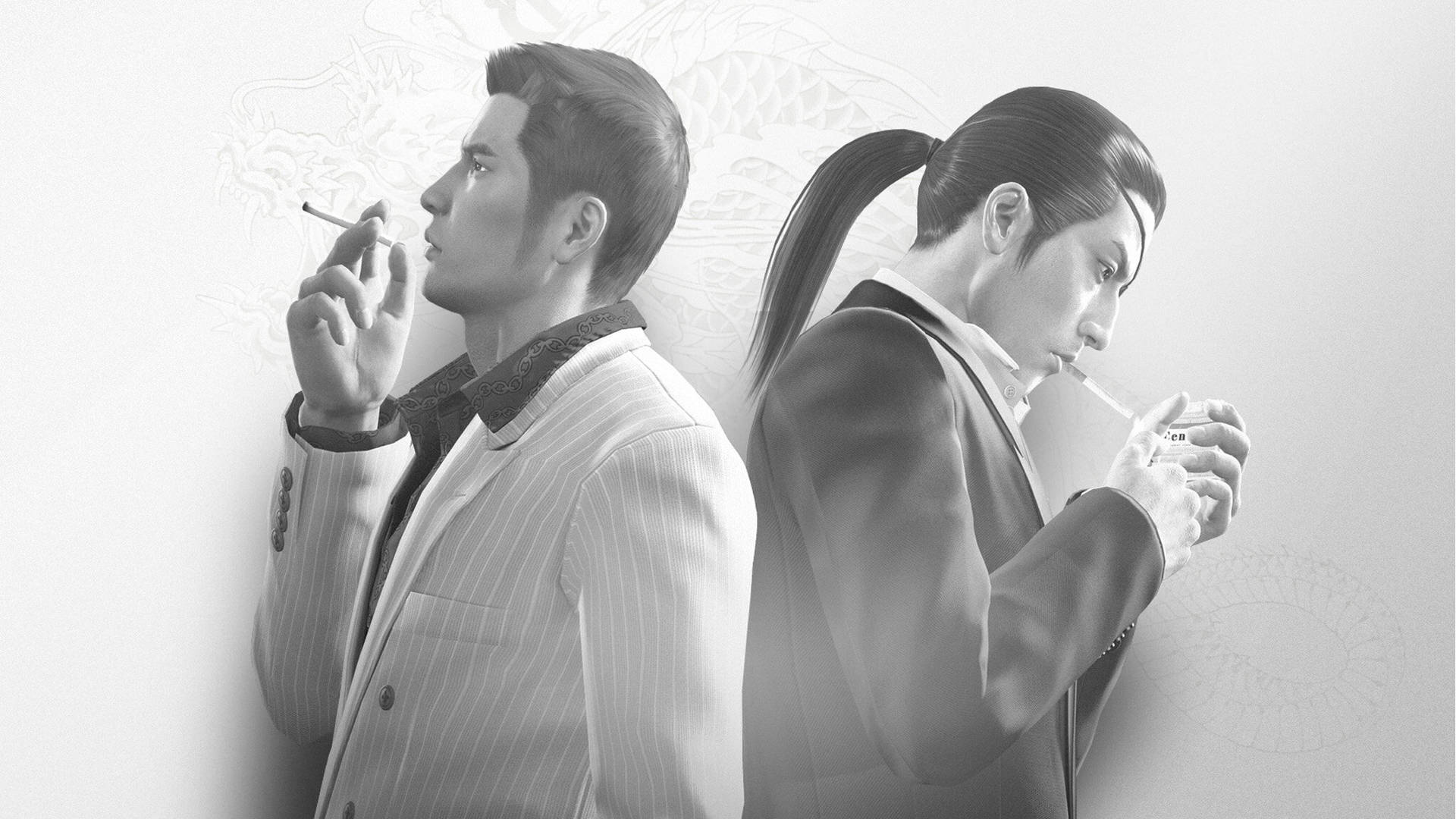 Majima Goro Looking Intense And Ready To Take On Whatever Comes His Way. Background