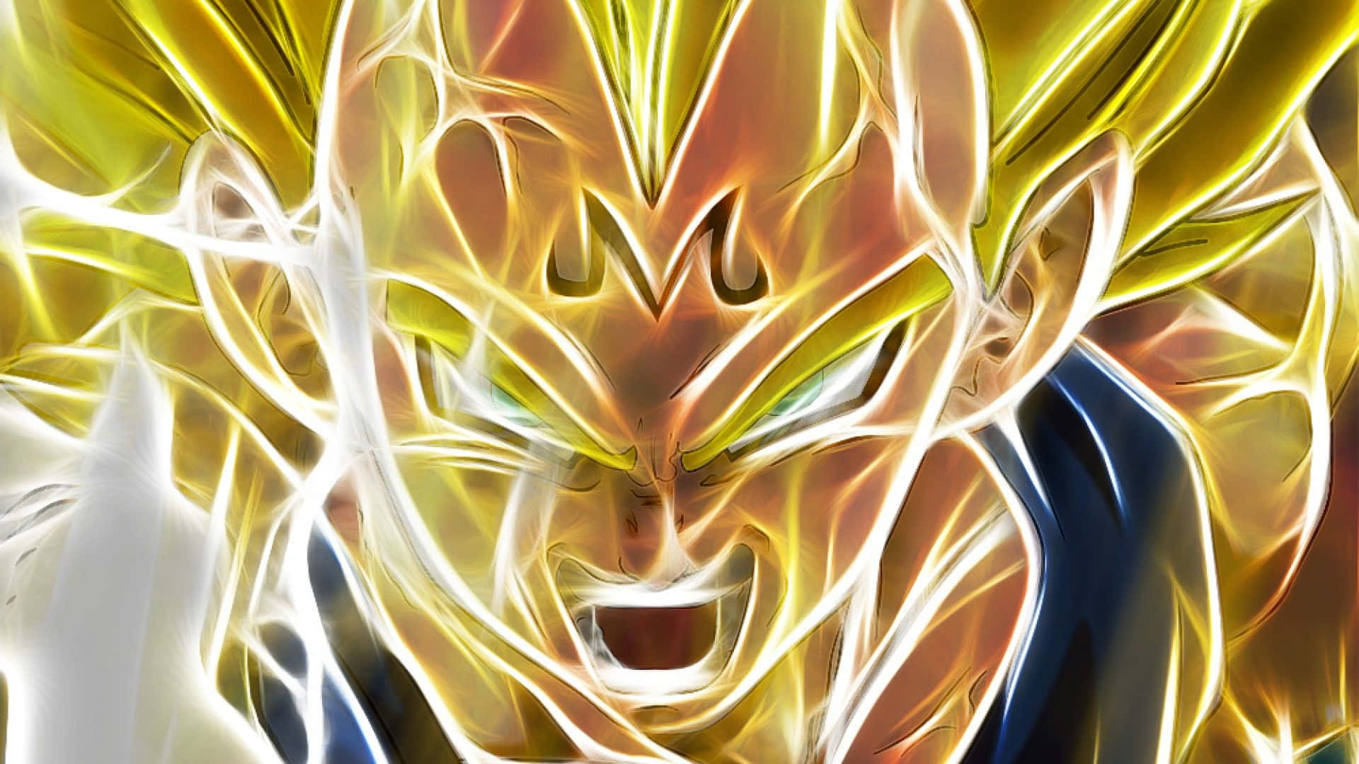 Majin Vegeta Exudes Confidence In A Devilish Smirk