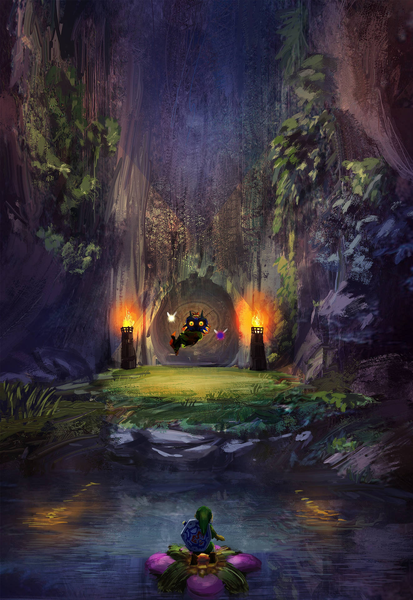Majora's Mask Cave Entrance Background